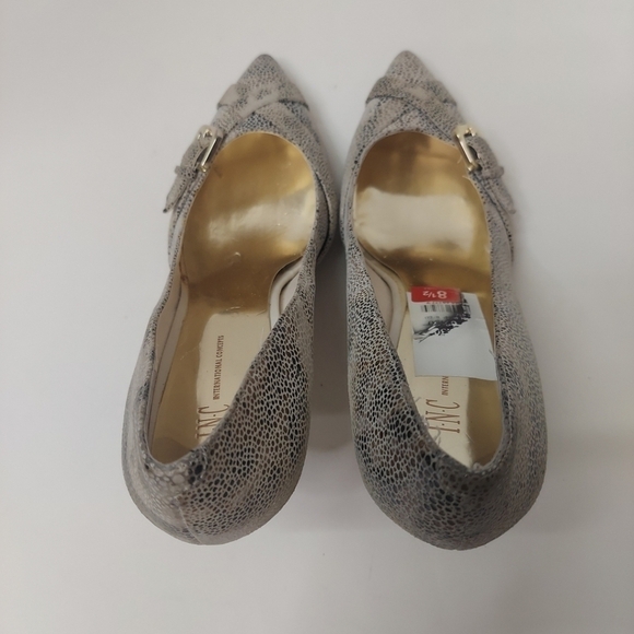 INC International Concepts Women’s Snakeskin Pointed Toe Pumps Size 8.5 Heels - Picture 6 of 13